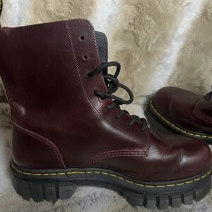 Dr. Martens Audrick 81 Burgundy Leather Women's Boots